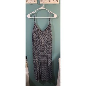 Diamond Print Spaghetti Strap Dress